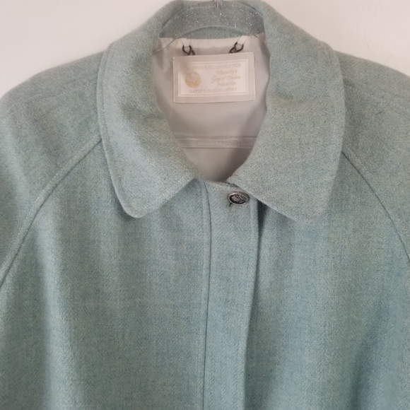 Moriarty's Gap Of Dunloe Ireland Seafoam Wool Cashmere Herringbone Jacket XL - Picture 2 of 8